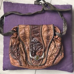 Vintage leather handbag